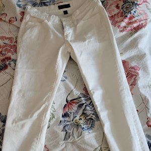 Banana Republic sz 26/2 White Denim Jeans, Low Rise, Ankle